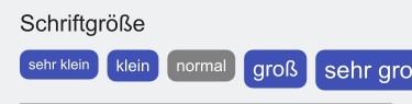 Abbildung: Schriftgröße