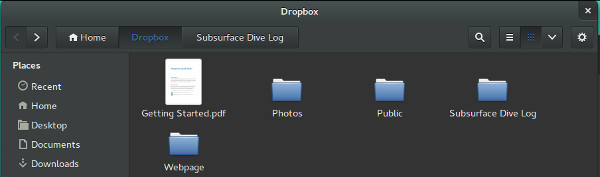FIGURE: Dropbox folder