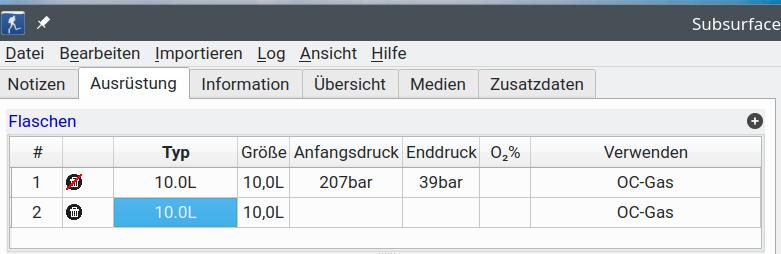 FIGURE: Initial cylinder dialog