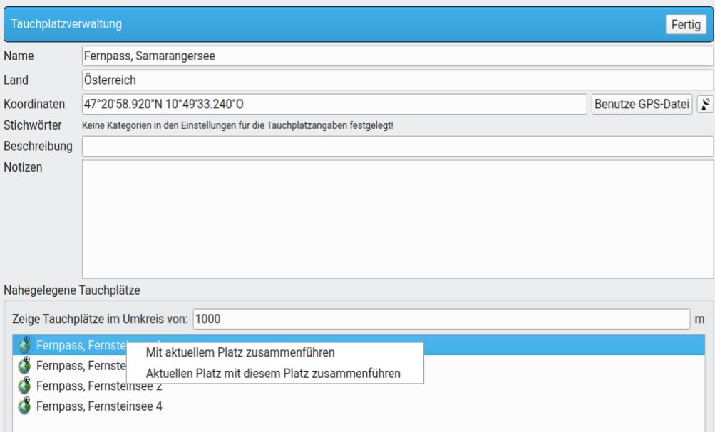 FIGURE: Dive sites merge