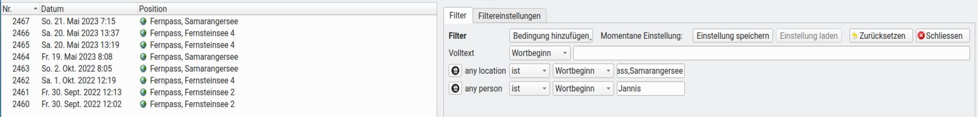 Figure: Filter: AND operation
