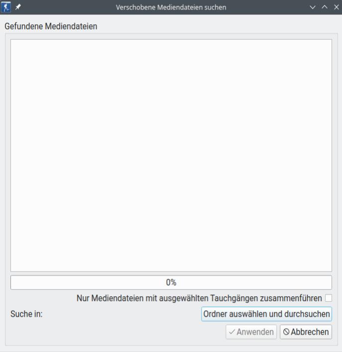 Abbildung: Verschobene Medien Suchen