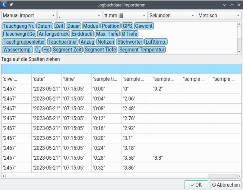 FIGURE: Import dialog: step 2