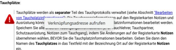 Abbildung: Benutzerhandbuch: Kontextmenü