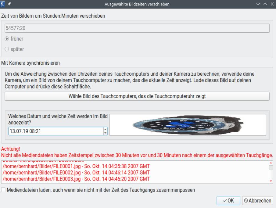 FIGURE: Synchronization dialog