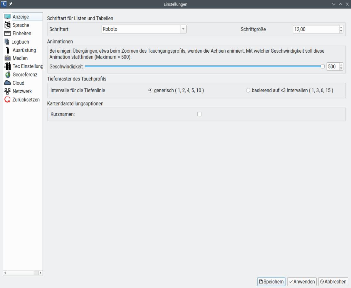 FIGURE: Preferences: Display
