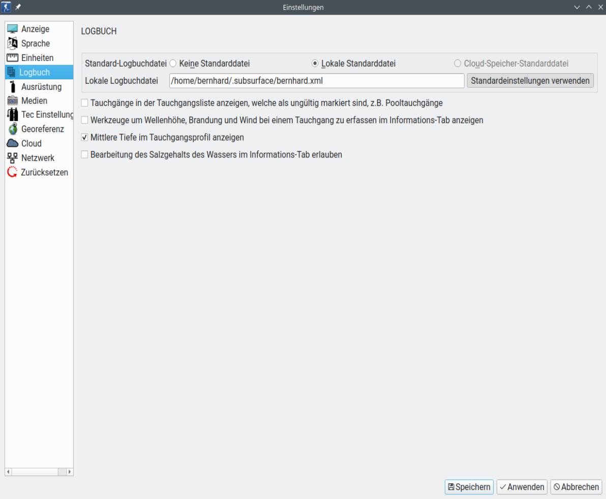 FIGURE: Preferences: Dive download