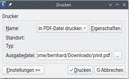 FIGURE: Print dialog