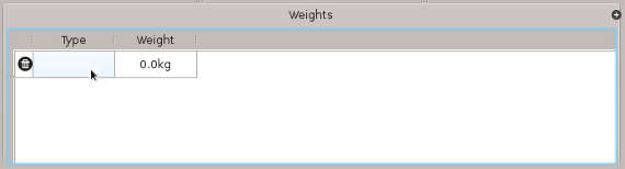 FIGURE:The Weights dialog